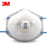 3M 8577 頭戴式P95級防塵口罩活性炭防油煙異味帶呼吸閥過濾罩杯式防護口罩