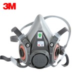 3M 6200 防塵毒半面罩噴漆防甲醛油漆面罩口罩防化工農藥噴灑防塵面具